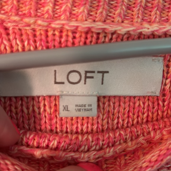 Loft Peachy orange sweater - Picture 2 of 2